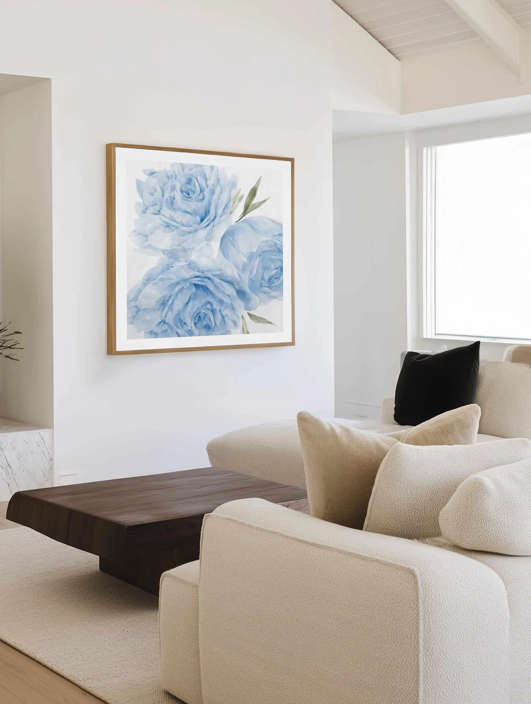 Peony Blue II Art Print from Olive et Oriel where you can shop wallpaper and artworks online