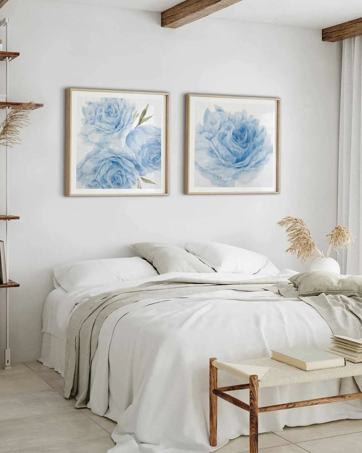 Peony Blue II Art Print from Olive et Oriel where you can shop wallpaper and artworks online