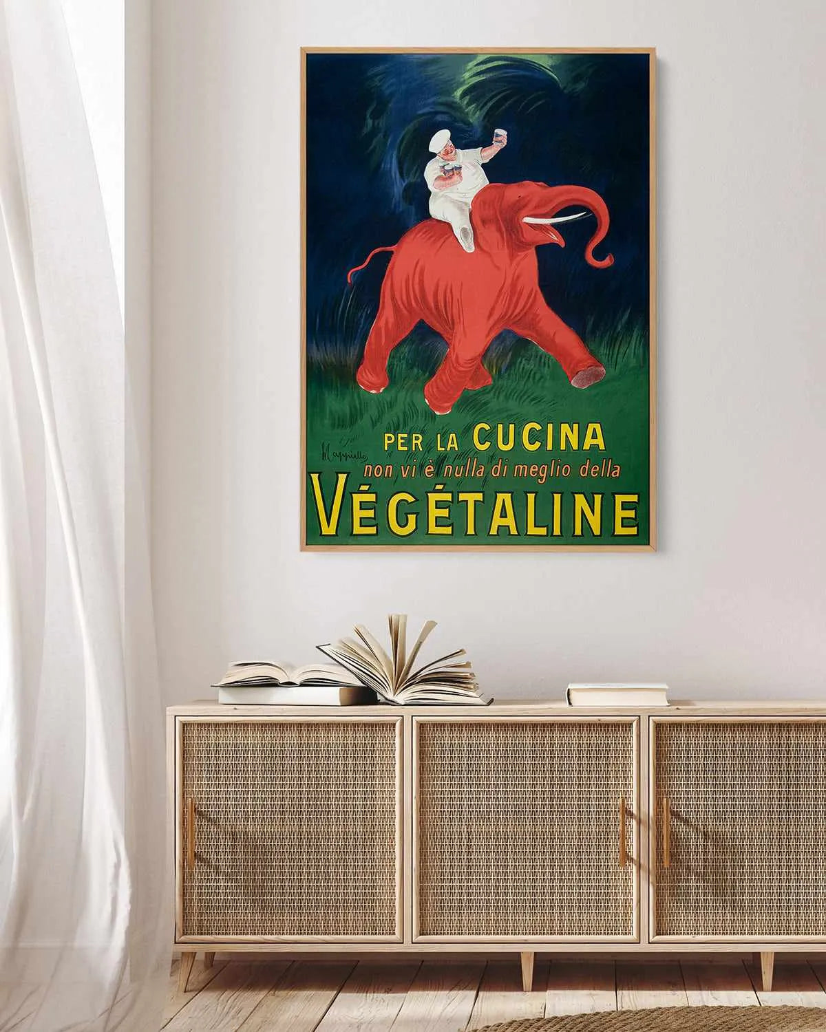 Per La Cucina Vintage Poster | Framed Canvas Art Print from Olive et Oriel where you can shop wallpaper and artworks online