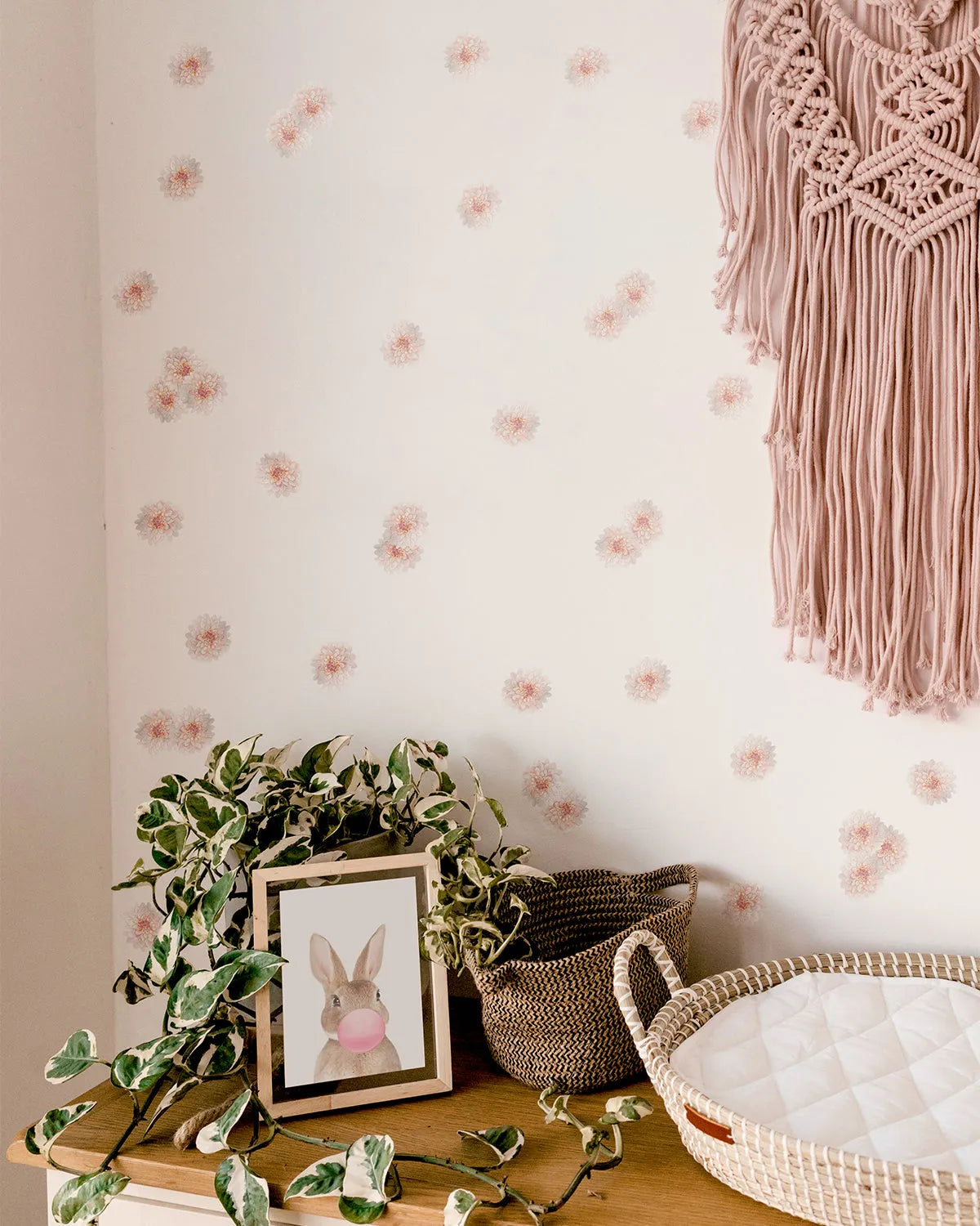 Perfect Peonies Decal Set from Olive et Oriel where you can shop wallpaper and artworks online