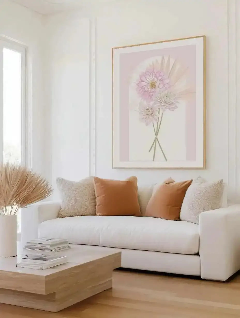 Perfect Posy I Art Print from Olive et Oriel where you can shop wallpaper and artworks online