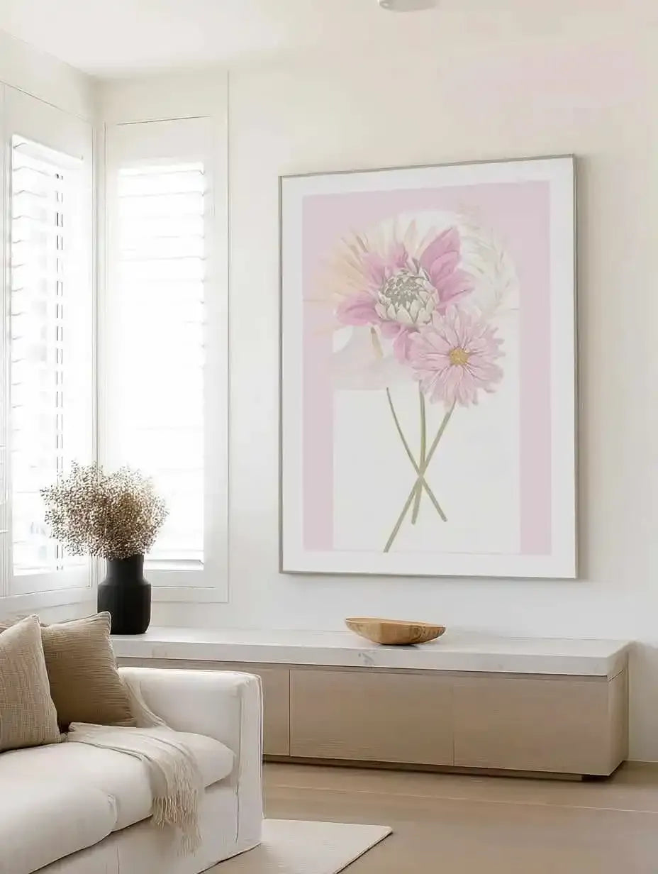 Perfect Posy II Art Print from Olive et Oriel where you can shop wallpaper and artworks online