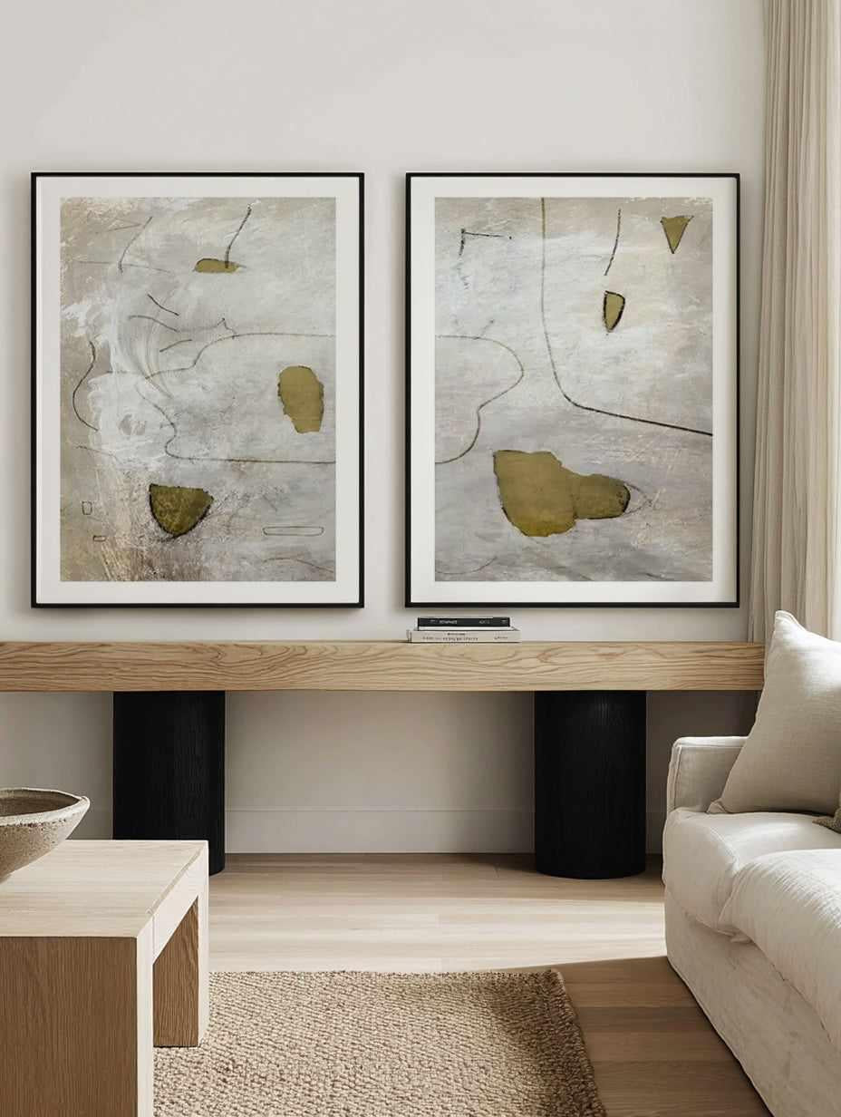 Perpetual I & II by Dan Hobday Art Print Set of 2 | Matching Wall Art from Olive et Oriel where you can shop wallpaper and artworks online