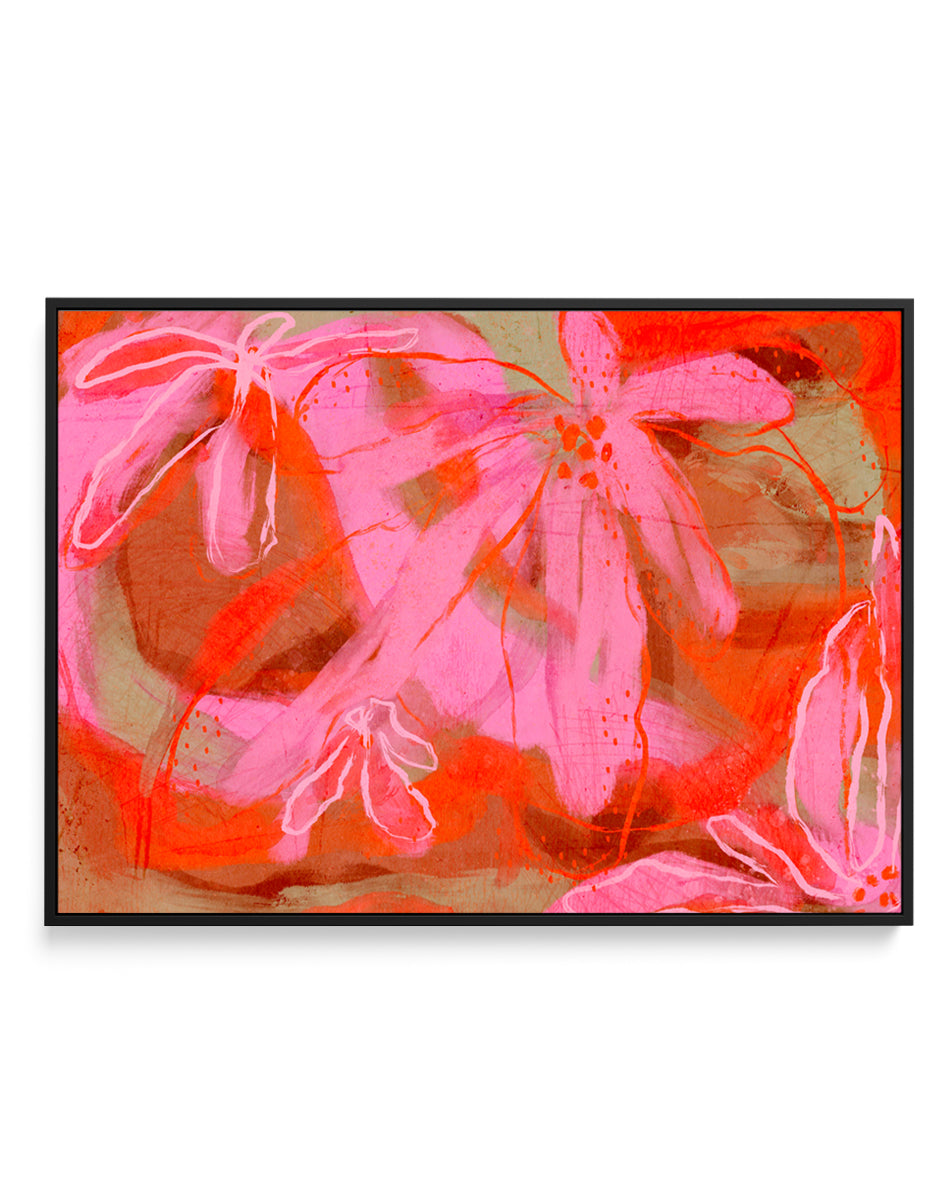 Petal Whispers by Treechild | Framed Canvas Art Print