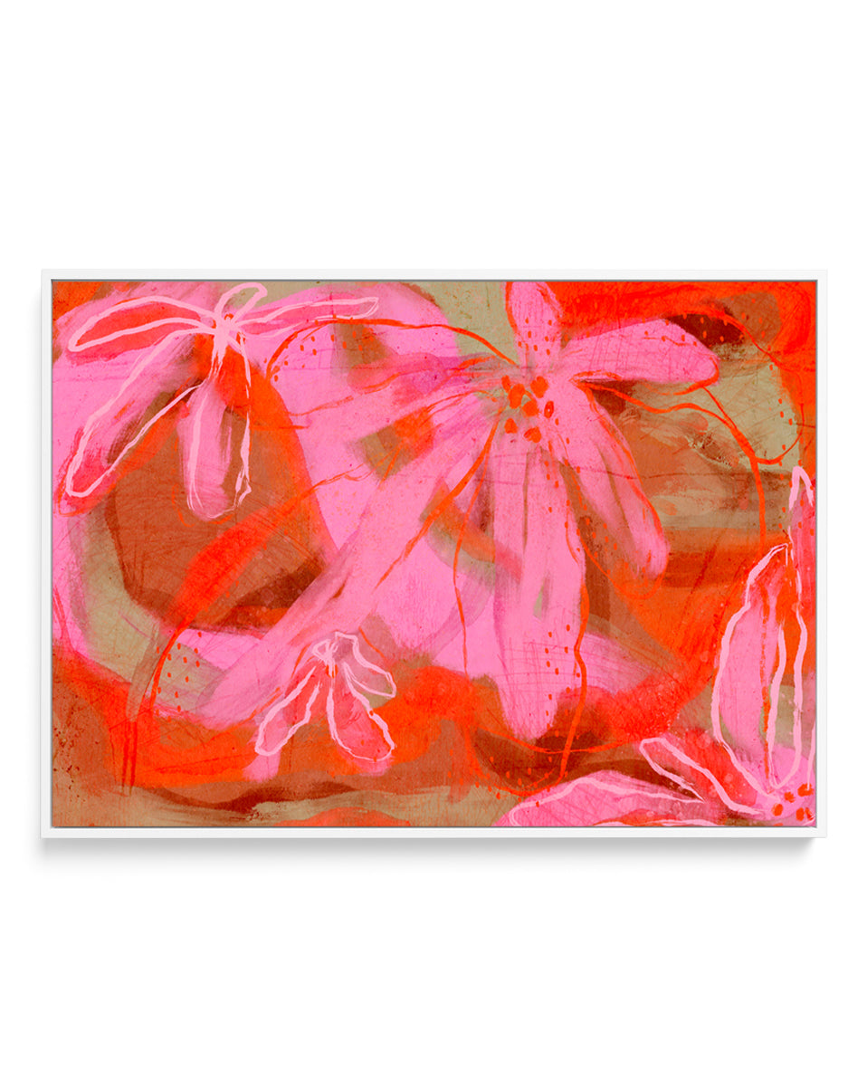 Petal Whispers by Treechild | Framed Canvas Art Print