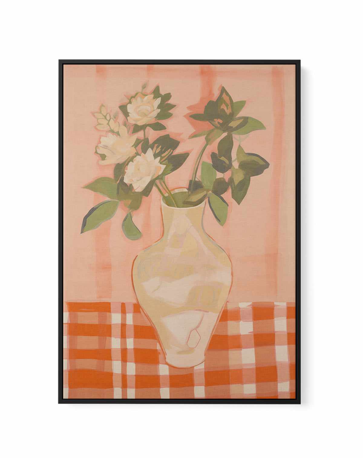 Petal & Clay | Framed Canvas Art Print