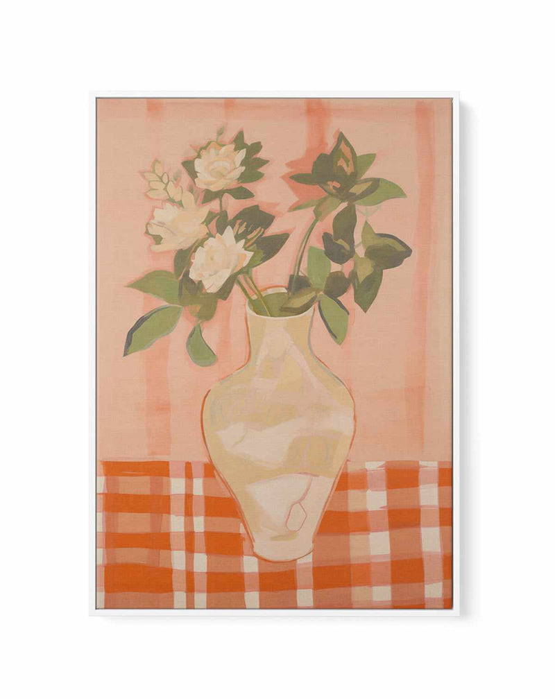 Petal & Clay | Framed Canvas Art Print from Olive et Oriel where you can shop wallpaper and artworks online
