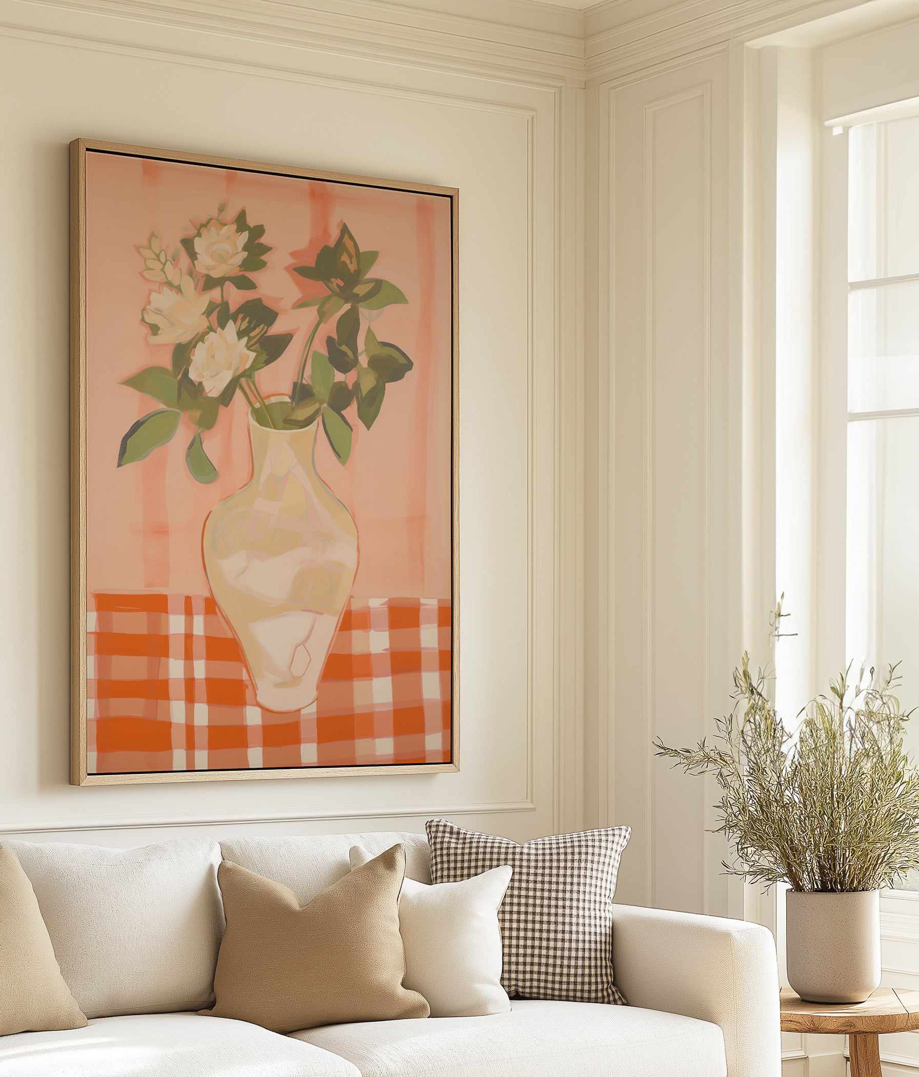 Petal & Clay | Framed Canvas Art Print