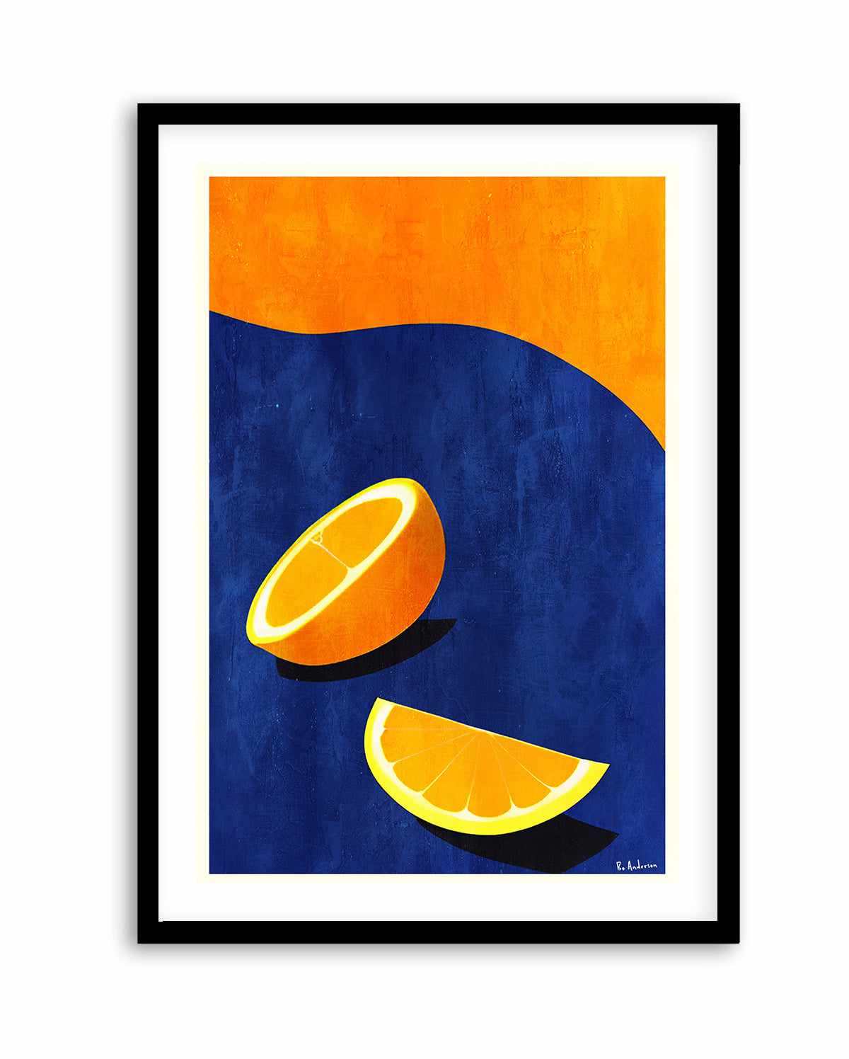 Petit DeIjeuner, Deux Oranges By Bo Anderson | Art Print from Olive et Oriel where you can shop wallpaper and artworks online