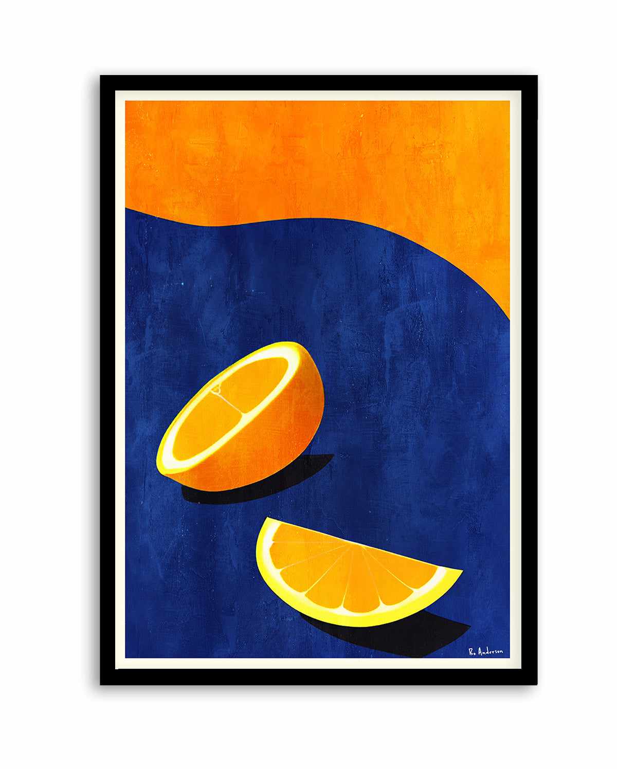 Petit DeIjeuner, Deux Oranges By Bo Anderson | Art Print from Olive et Oriel where you can shop wallpaper and artworks online