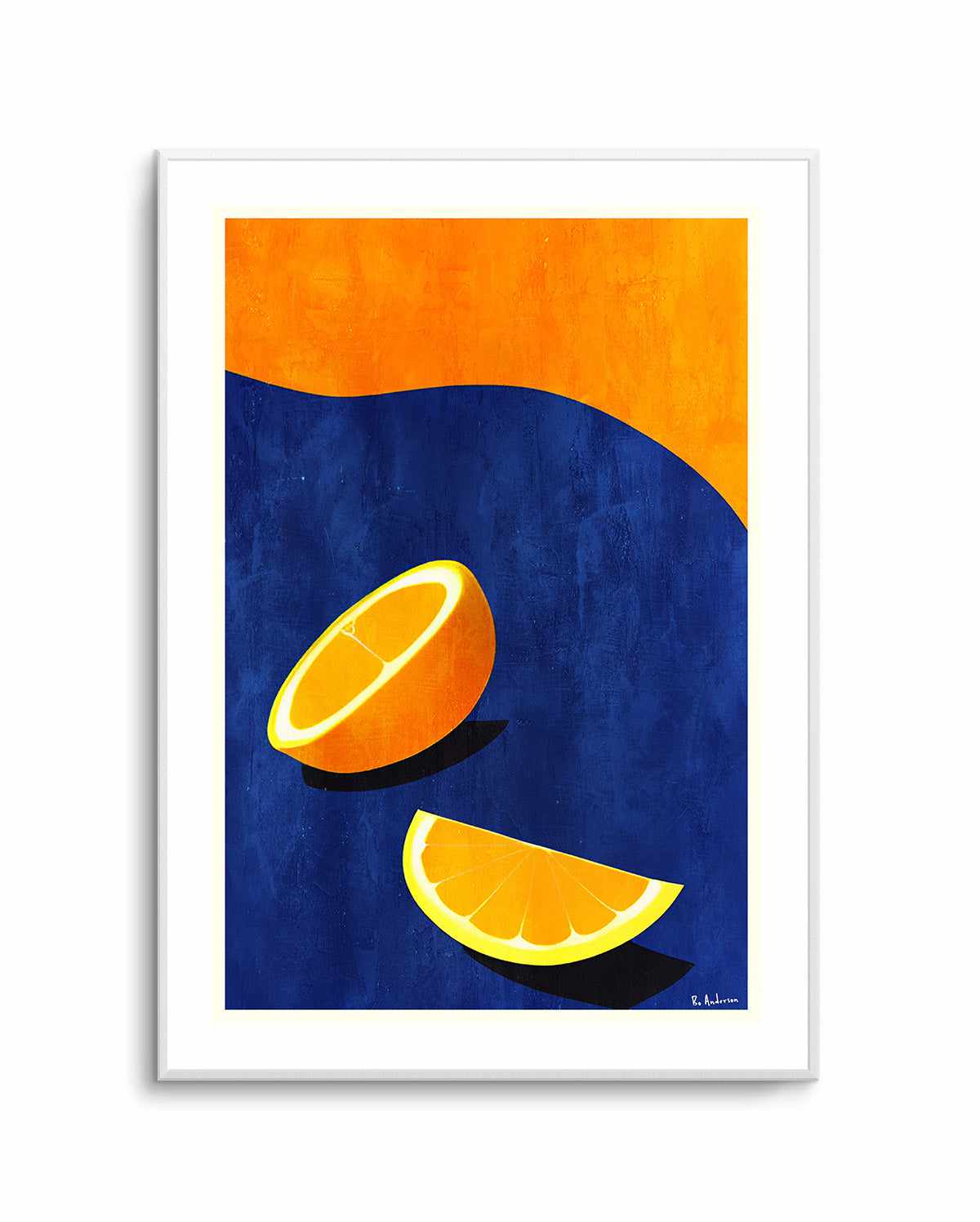Petit DeIjeuner, Deux Oranges By Bo Anderson | Art Print from Olive et Oriel where you can shop wallpaper and artworks online