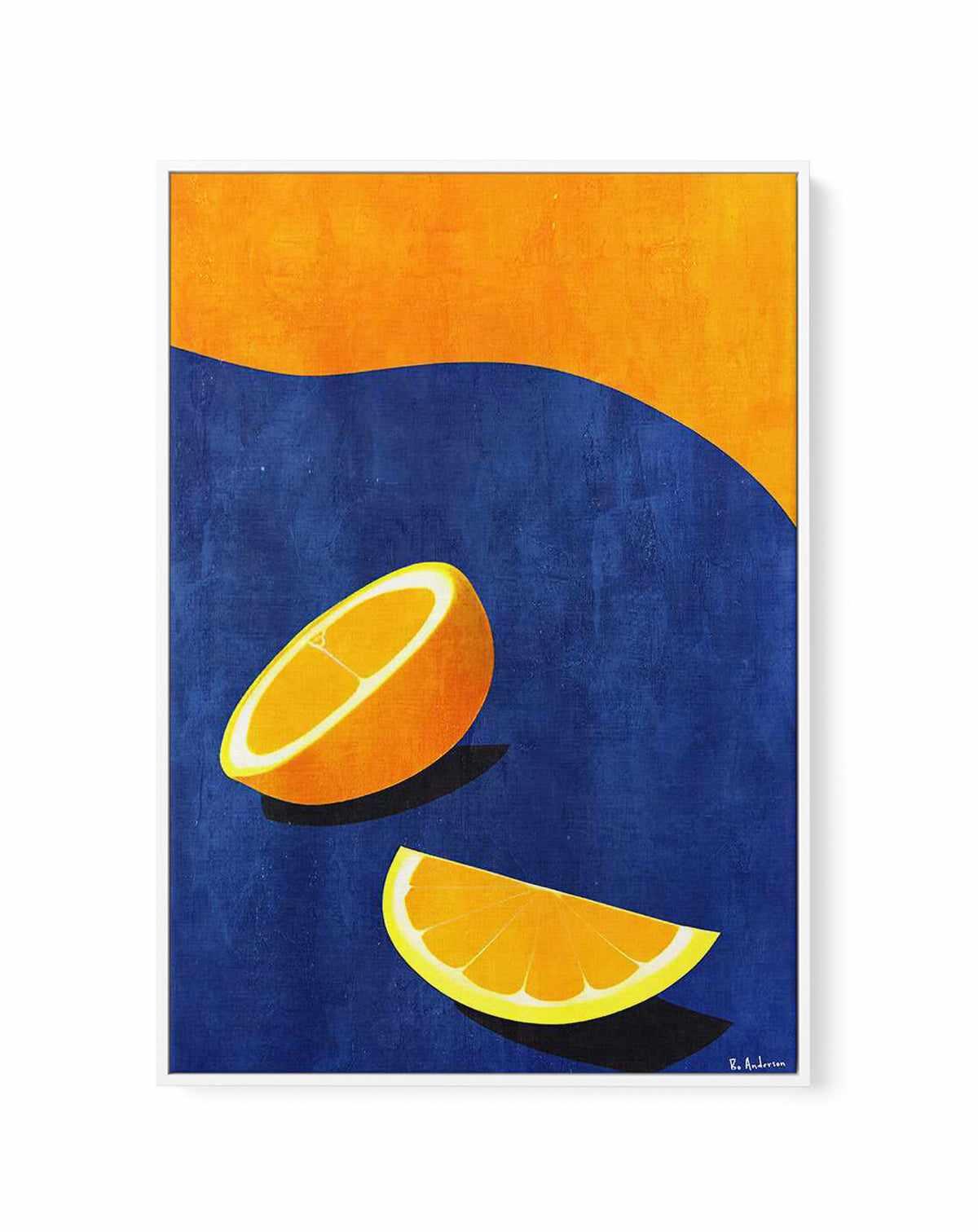 Petit DeIjeuner, Deux Oranges By Bo Anderson | Framed Canvas Art Print