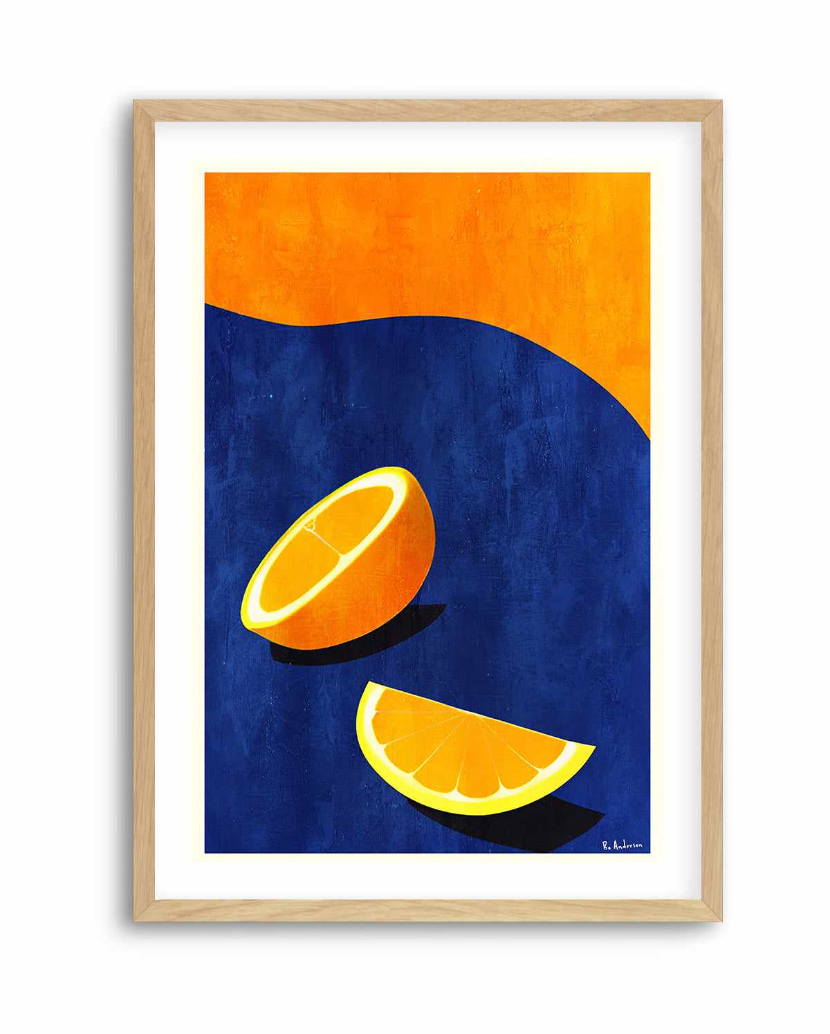 Petit DeIjeuner, Deux Oranges By Bo Anderson | Art Print from Olive et Oriel where you can shop wallpaper and artworks online