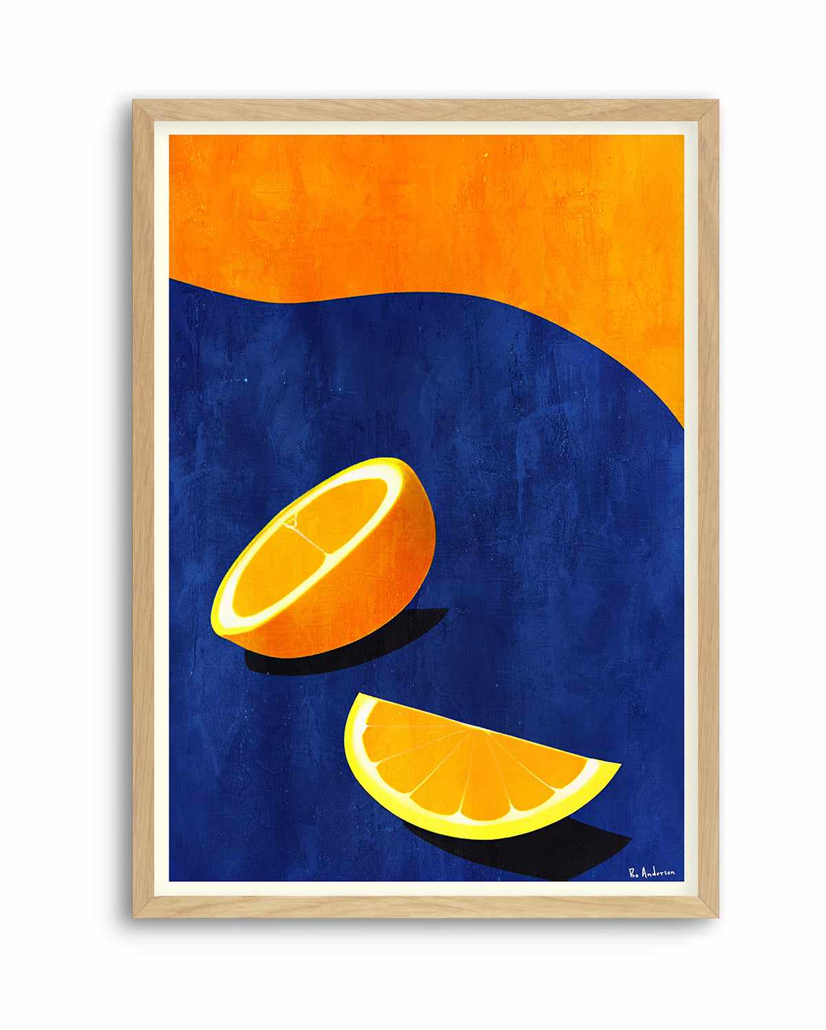 Petit DeIjeuner, Deux Oranges By Bo Anderson | Art Print from Olive et Oriel where you can shop wallpaper and artworks online