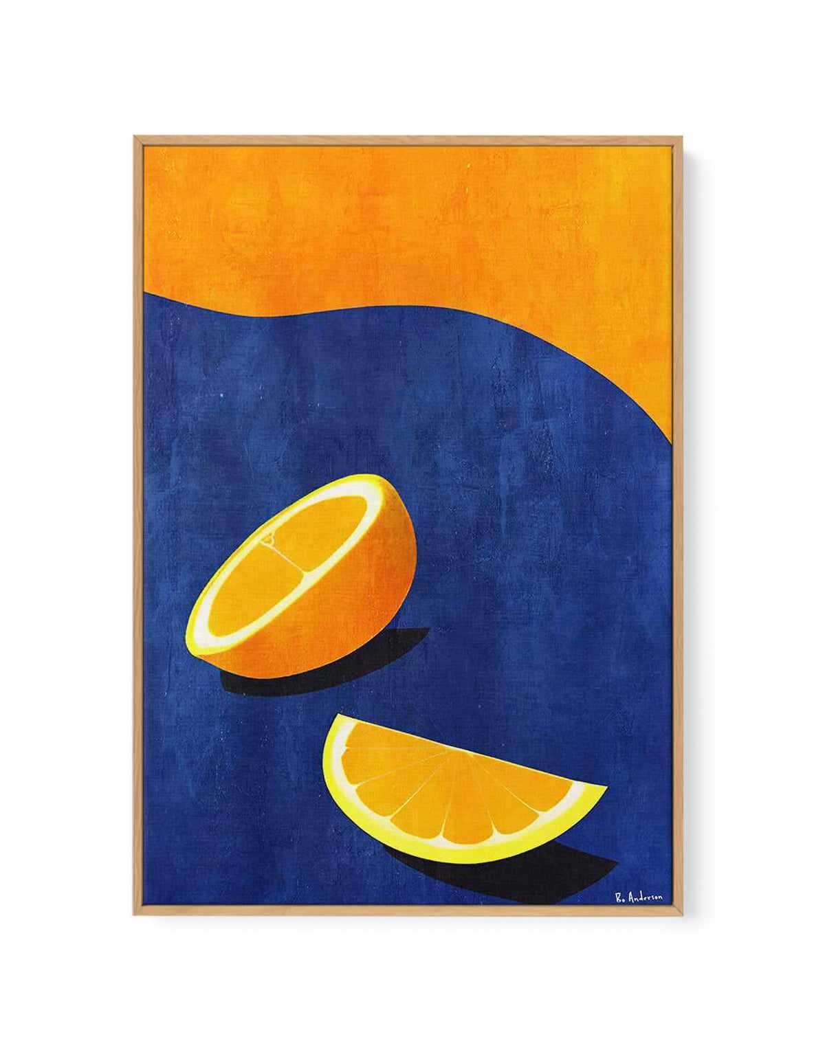 Petit DeIjeuner, Deux Oranges By Bo Anderson | Framed Canvas Art Print from Olive et Oriel where you can shop wallpaper and artworks online