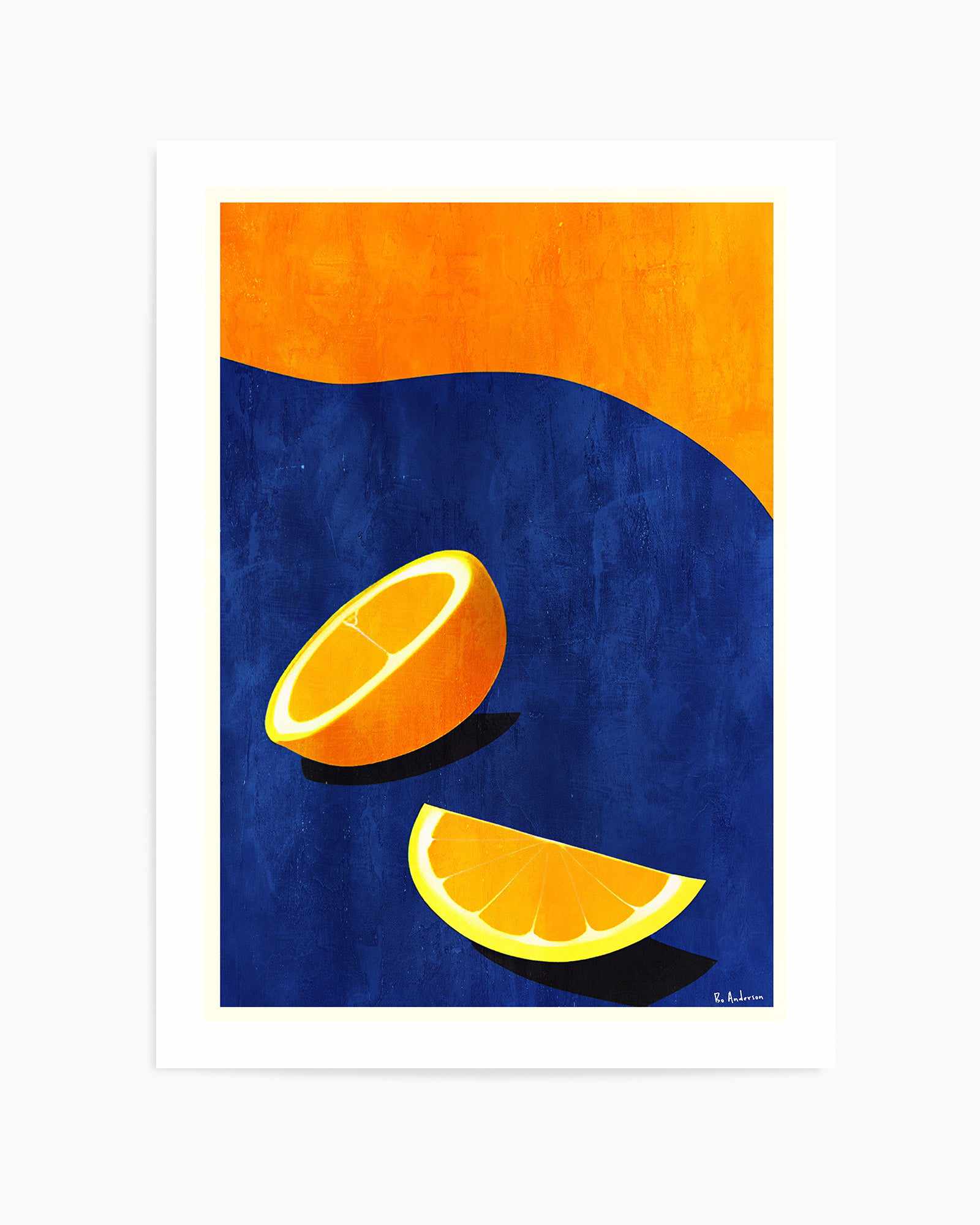 Petit DeIjeuner, Deux Oranges By Bo Anderson | Art Print from Olive et Oriel where you can shop wallpaper and artworks online