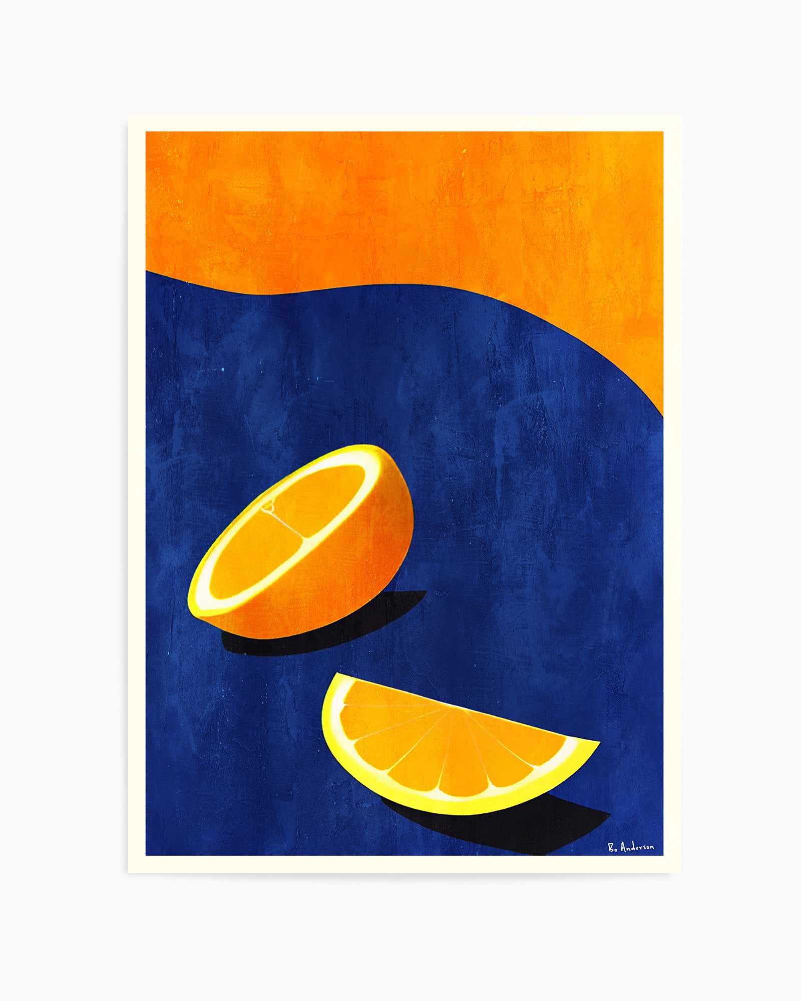 Petit DeIjeuner, Deux Oranges By Bo Anderson | Art Print from Olive et Oriel where you can shop wallpaper and artworks online