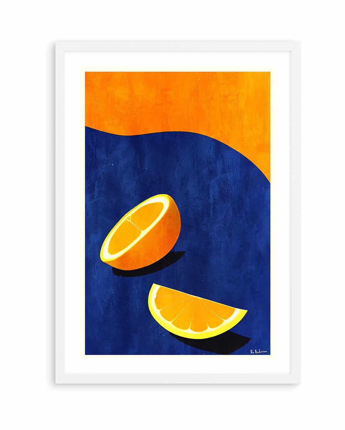 Petit DeIjeuner, Deux Oranges By Bo Anderson | Art Print from Olive et Oriel where you can shop wallpaper and artworks online