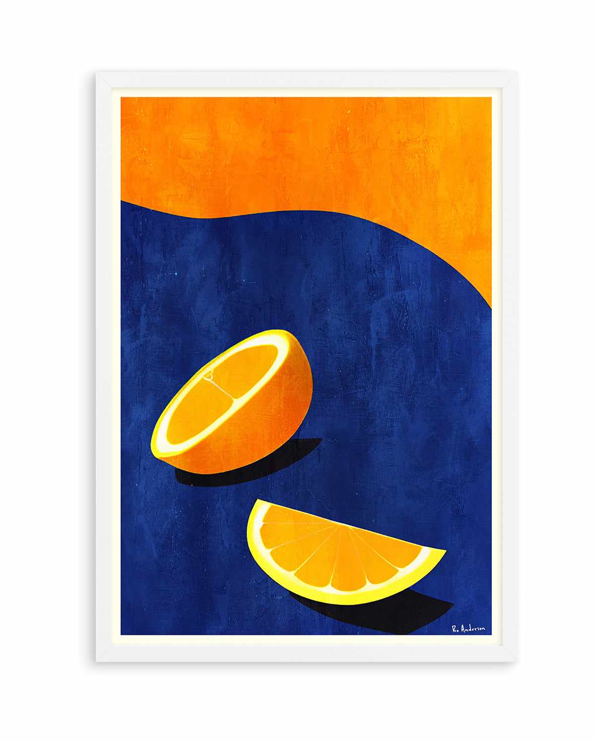 Petit DeIjeuner, Deux Oranges By Bo Anderson | Art Print from Olive et Oriel where you can shop wallpaper and artworks online