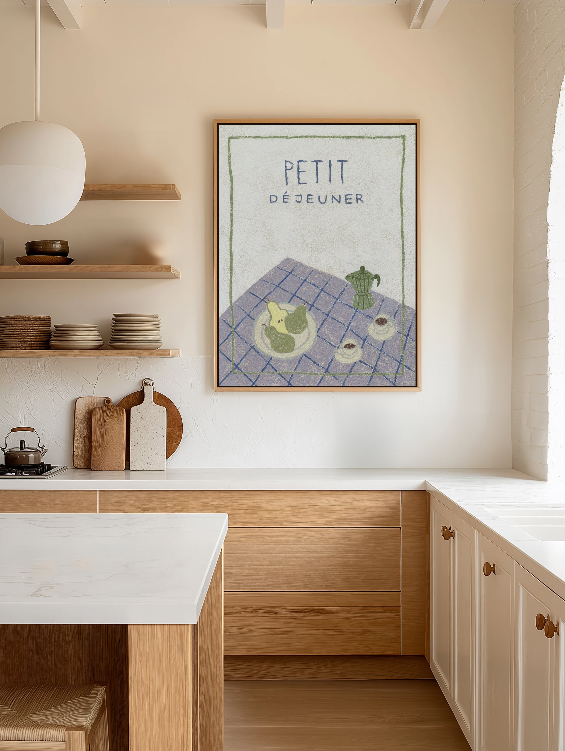 Petit Juner by Julie Celina | Framed Canvas Art Print from Olive et Oriel where you can shop wallpaper and artworks online