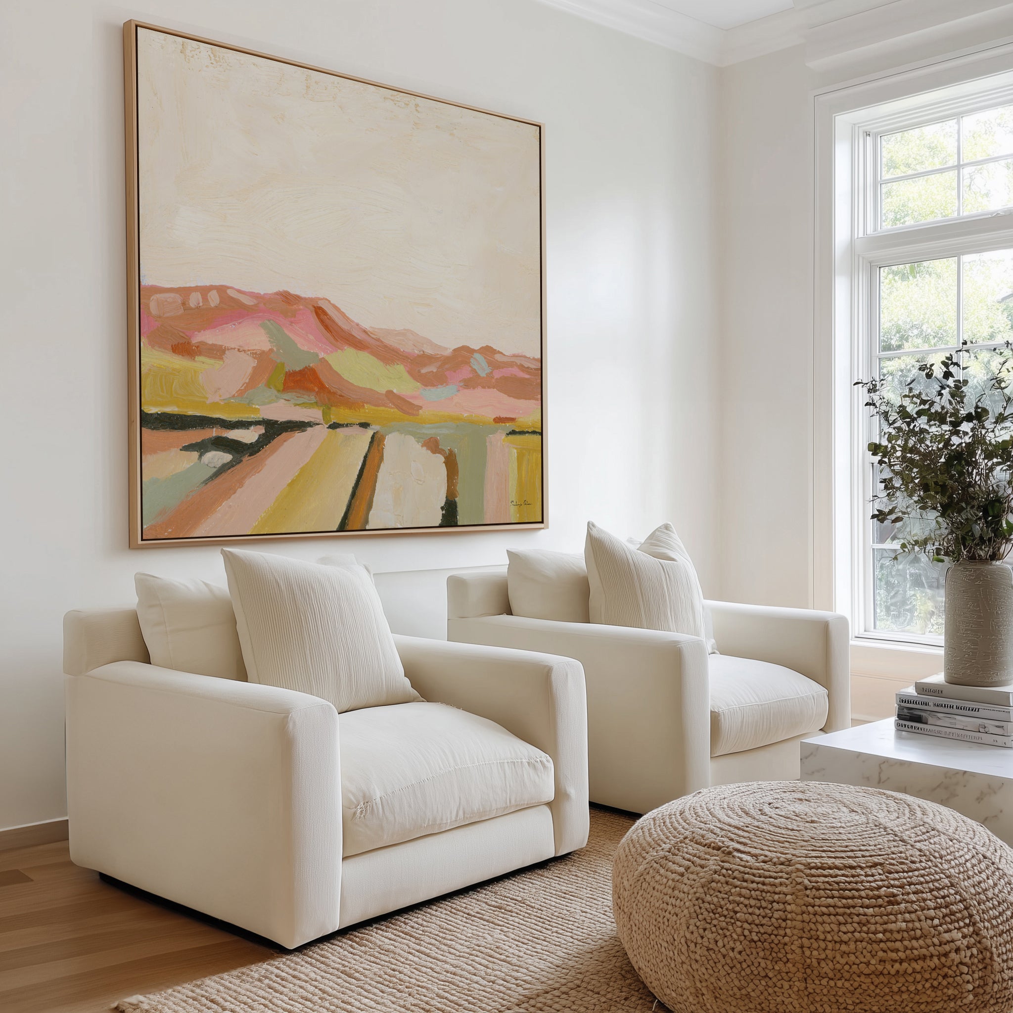 Petit View II | Framed Canvas Art Print