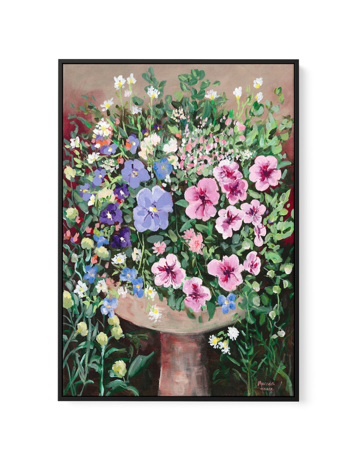 Petunia Vintage by Meredith Howse | Framed Canvas Art Print