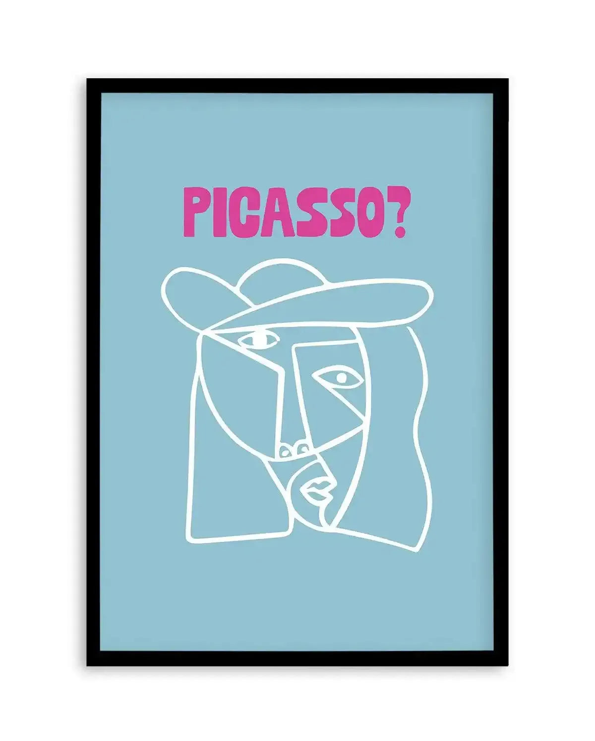 Picasso? Art Print-PRINT-Olive et Oriel-Olive et Oriel-A5 | 5.8" x 8.3" | 14.8 x 21cm-Black-With White Border-Buy-Australian-Art-Prints-Online-with-Olive-et-Oriel-Your-Artwork-Specialists-Austrailia-Decorate-With-Coastal-Photo-Wall-Art-Prints-From-Our-Beach-House-Artwork-Collection-Fine-Poster-and-Framed-Artwork