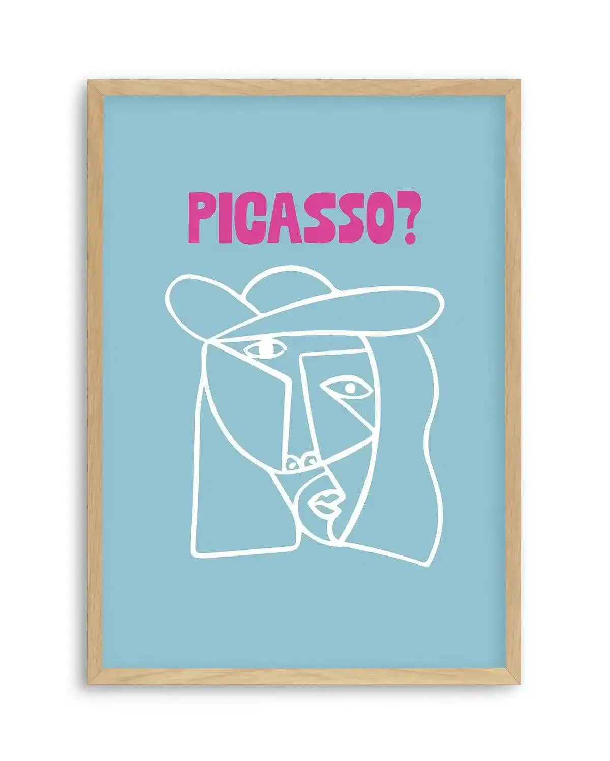Picasso? Art Print-PRINT-Olive et Oriel-Olive et Oriel-A5 | 5.8" x 8.3" | 14.8 x 21cm-Oak-With White Border-Buy-Australian-Art-Prints-Online-with-Olive-et-Oriel-Your-Artwork-Specialists-Austrailia-Decorate-With-Coastal-Photo-Wall-Art-Prints-From-Our-Beach-House-Artwork-Collection-Fine-Poster-and-Framed-Artwork