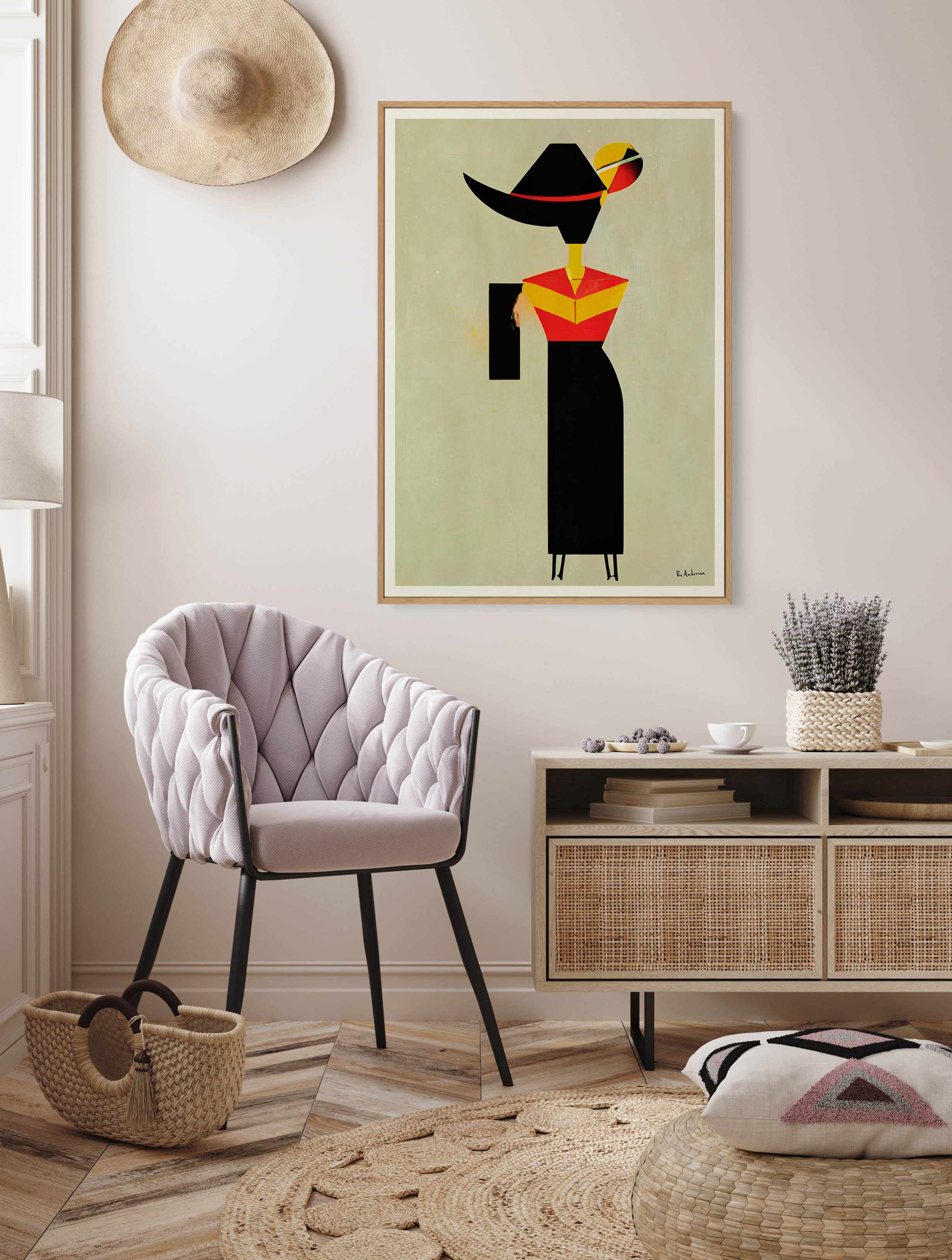 Picasso Mi Amor By Bo Anderson | Framed Canvas Art Print