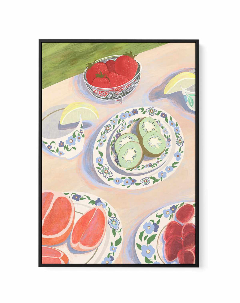 Picnic by Arty Guava | Framed Canvas Art Print
