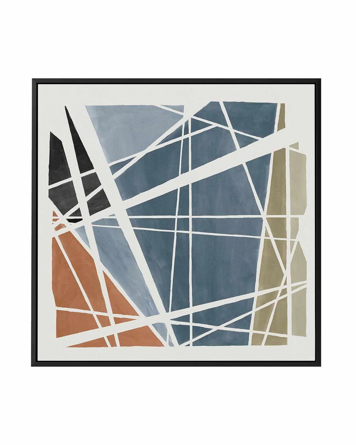 Pieces Together I | Framed Canvas Art Print from Olive et Oriel where you can shop wallpaper and artworks online