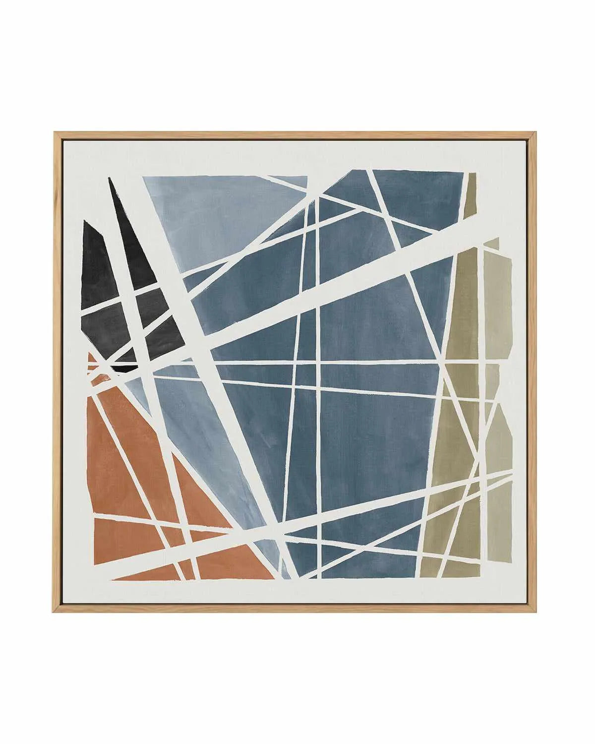 Pieces Together I | Framed Canvas Art Print from Olive et Oriel where you can shop wallpaper and artworks online