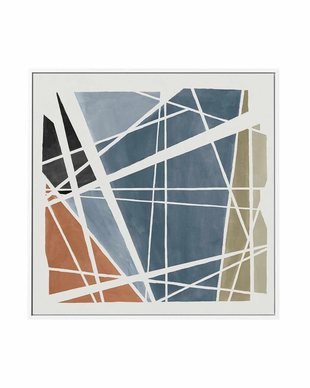Pieces Together I | Framed Canvas Art Print from Olive et Oriel where you can shop wallpaper and artworks online