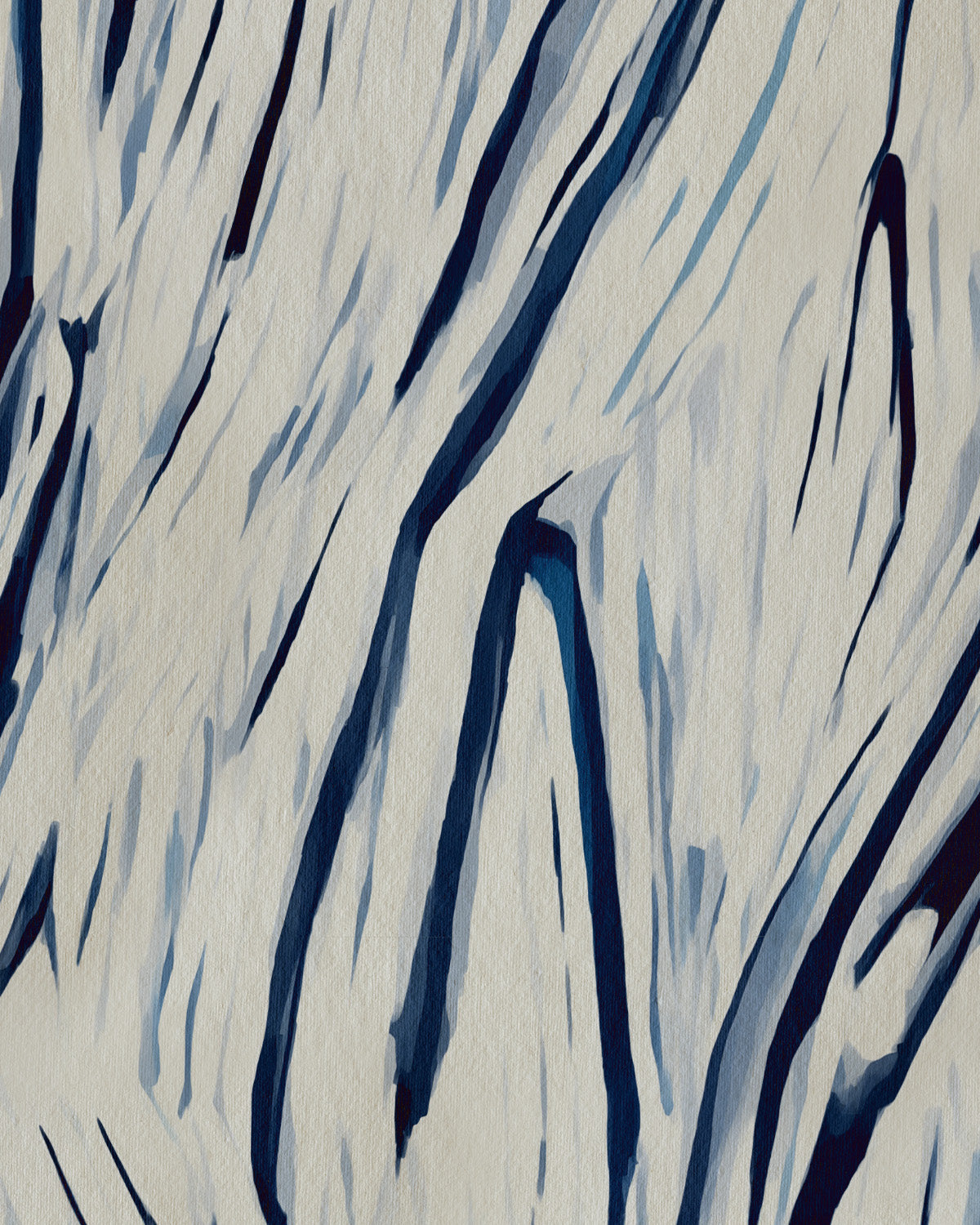Pienza Abstract in Navy Blue Commercial Vinyl Wallpaper