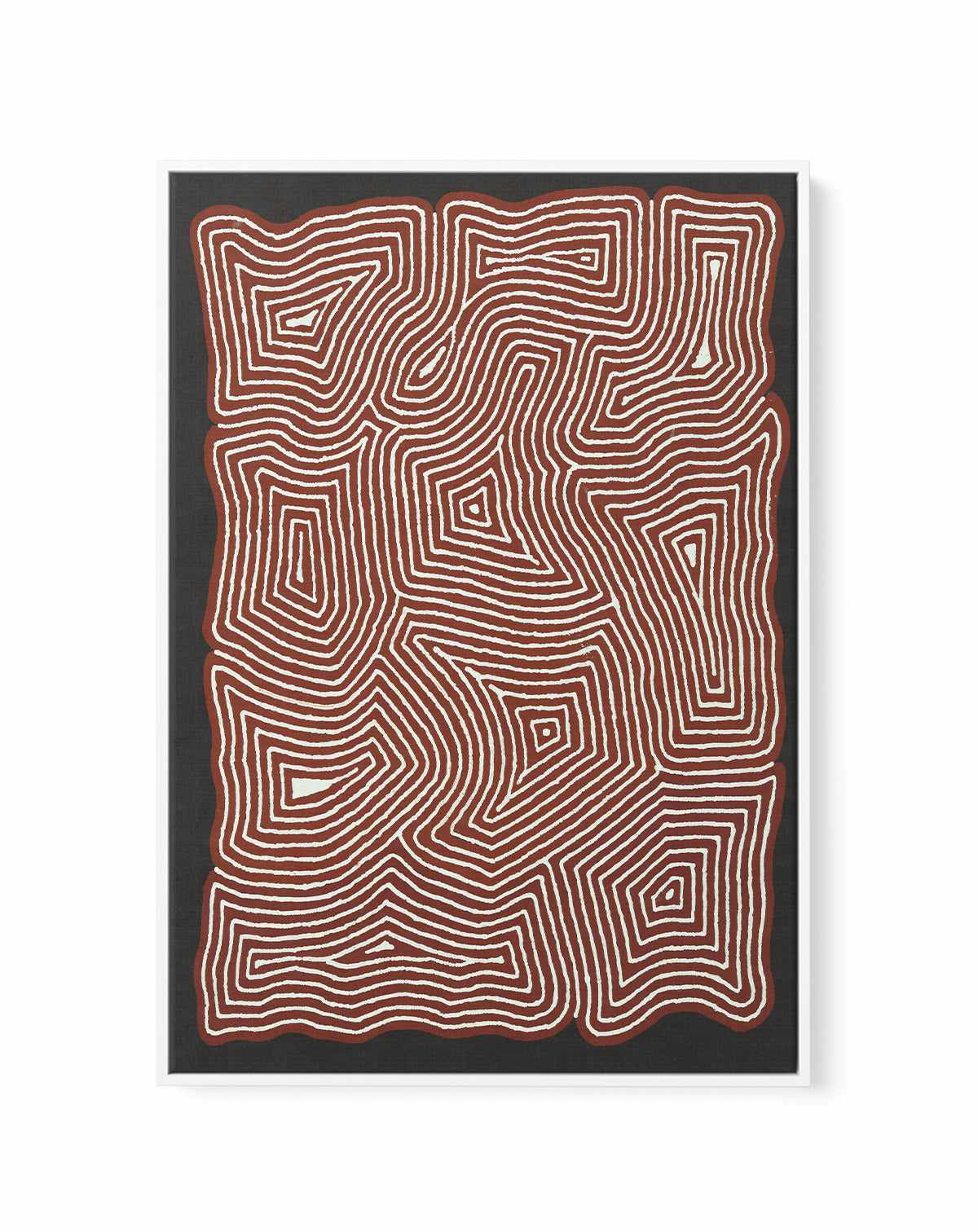 Pikilyi Jukurrpa I (Vaughan Springs Dreaming) by Valerie Napanangka Marshall | Framed Canvas Art Print