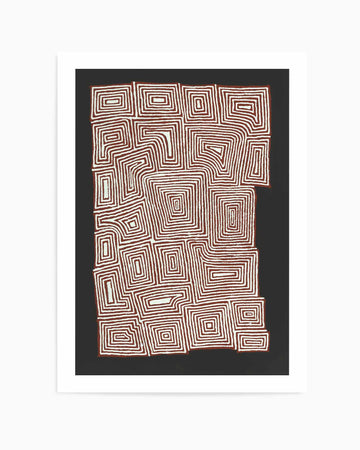 Pikilyi Jukurrpa II (Vaughan Springs Dreaming) by Valerie Napanangka Marshall | Art Print from Olive et Oriel where you can shop wallpaper and artworks online