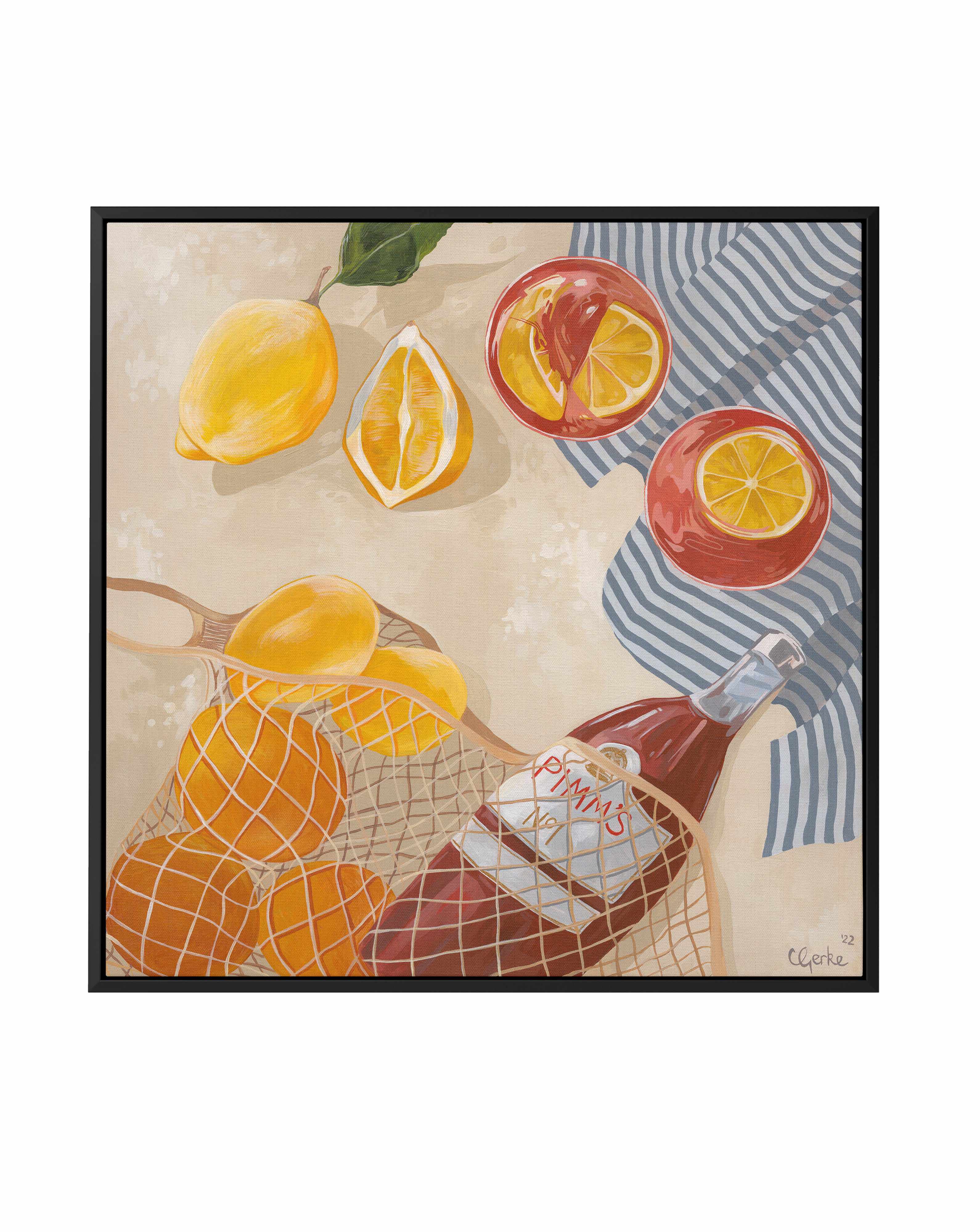 Pimms Afternoon by Cat Gerke | Framed Canvas Art Print