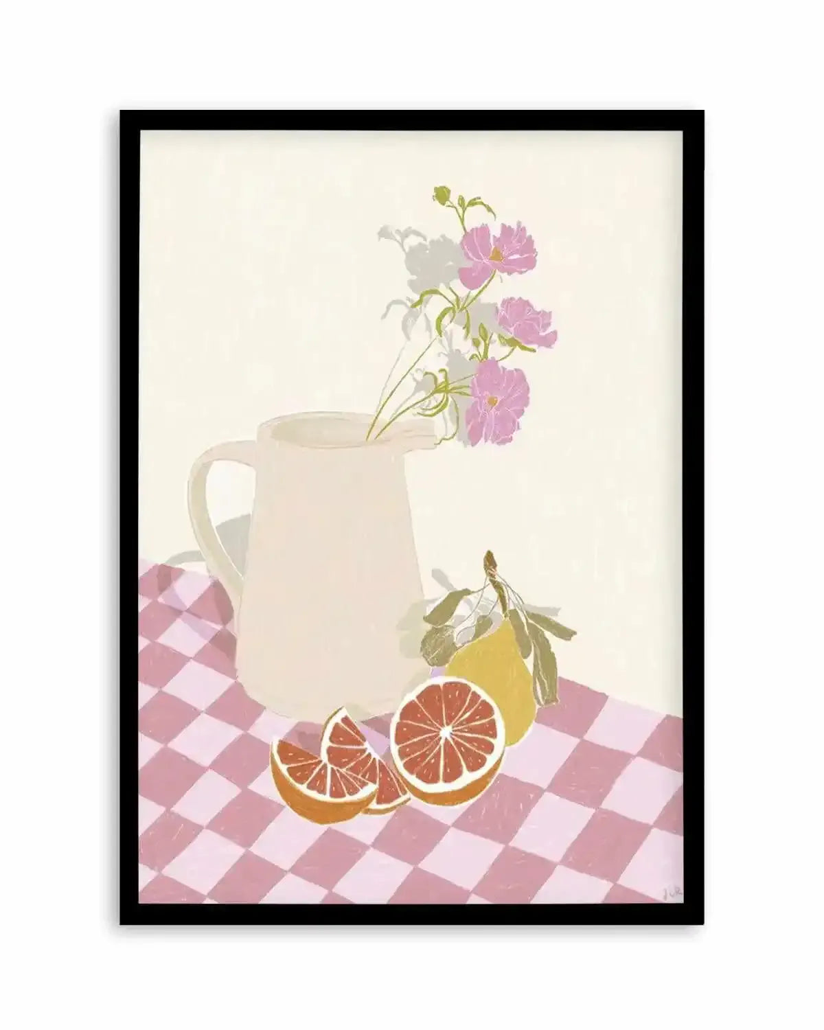 Pimms Jug by Jenny Liz Rome Art Print from Olive et Oriel where you can shop wallpaper and artworks online