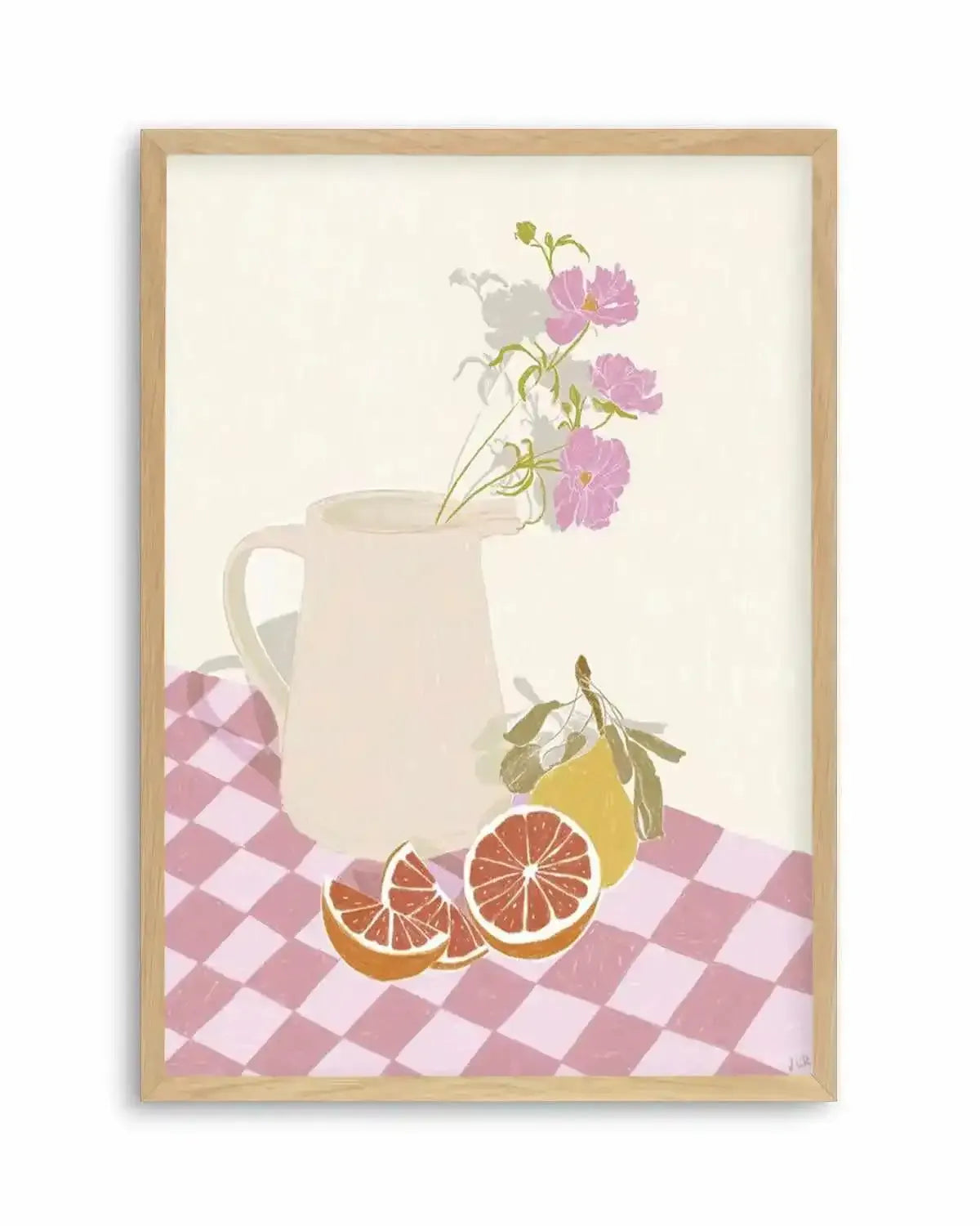 Pimms Jug by Jenny Liz Rome Art Print from Olive et Oriel where you can shop wallpaper and artworks online