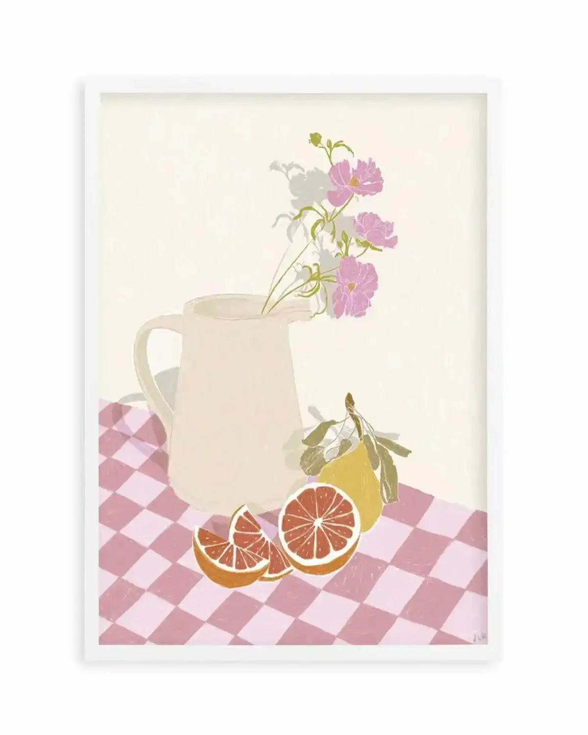 Pimms Jug by Jenny Liz Rome Art Print from Olive et Oriel where you can shop wallpaper and artworks online