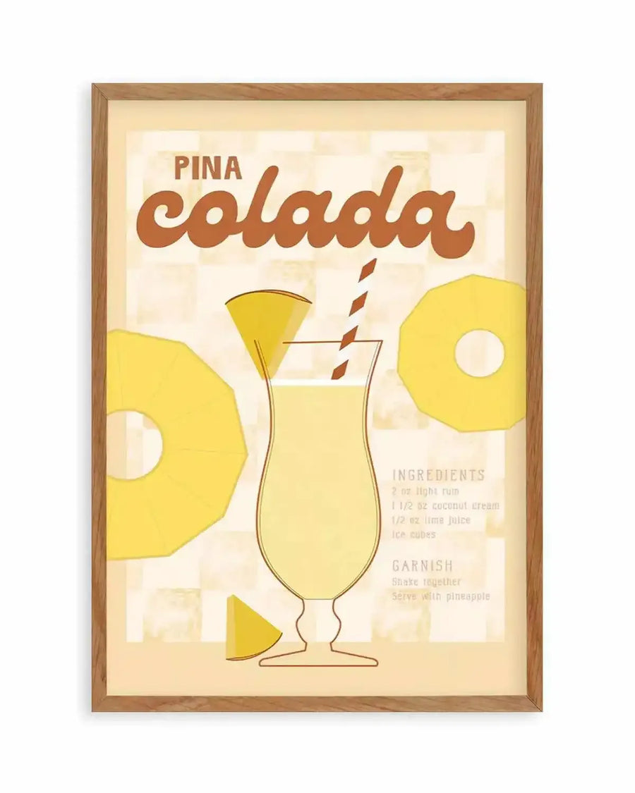 Pina Colada Art Print from Olive et Oriel where you can shop wallpaper and artworks online