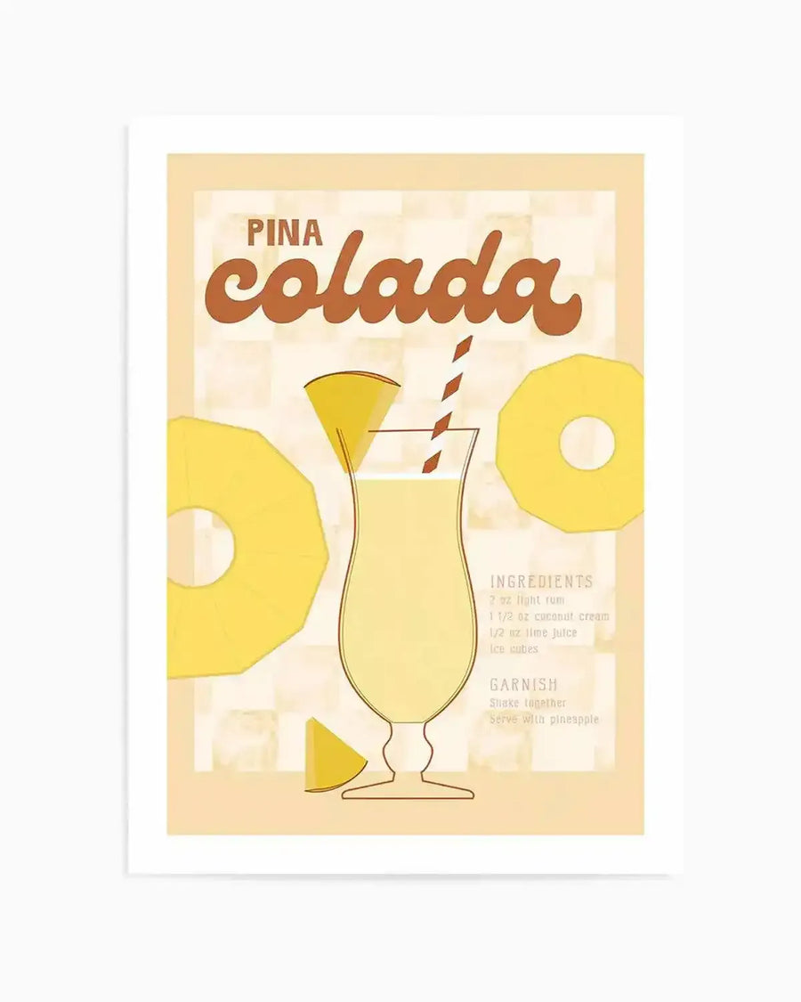 Pina Colada Art Print from Olive et Oriel where you can shop wallpaper and artworks online