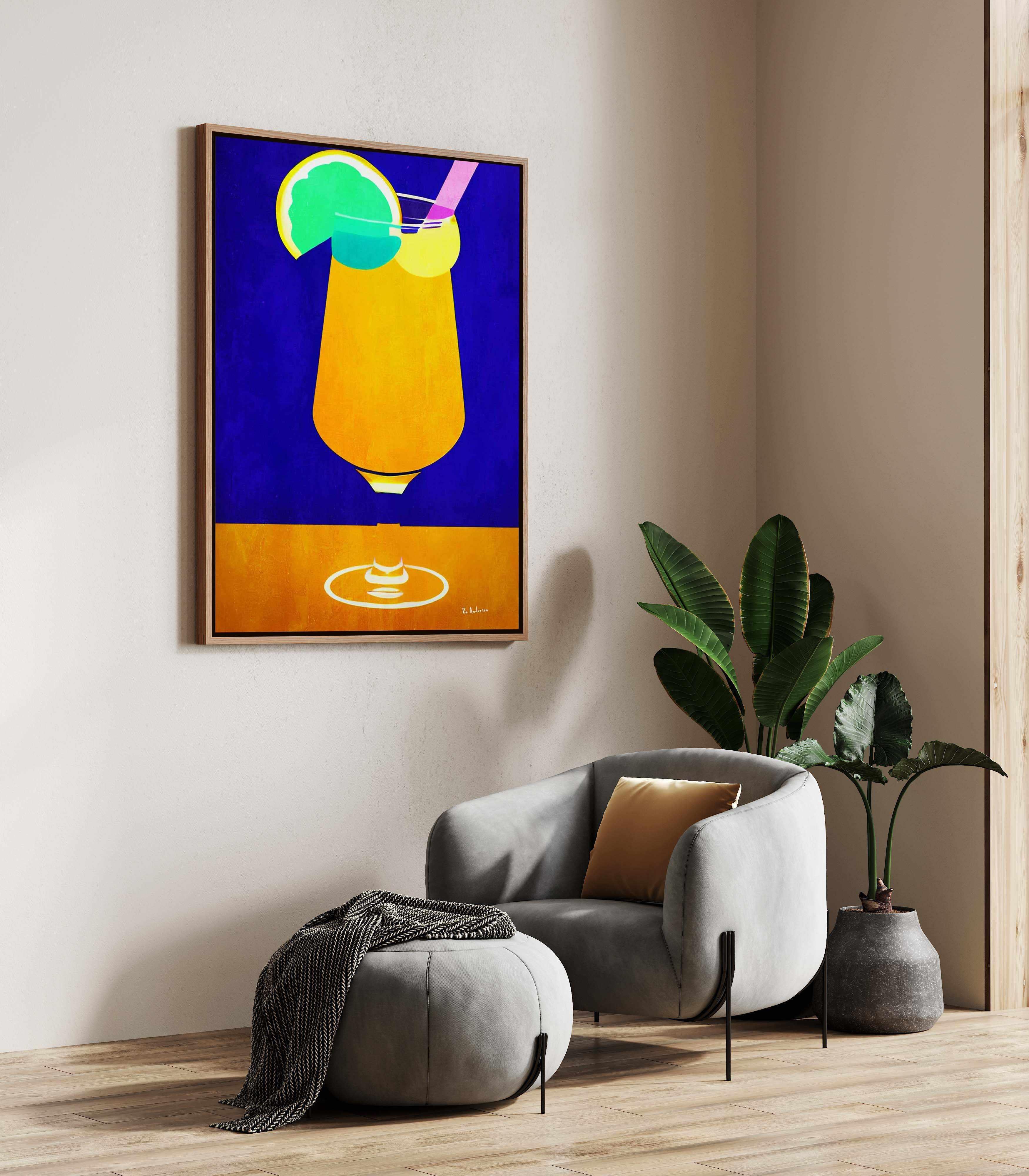 Pina Colada by Bo Anderson | Framed Canvas Art Print from Olive et Oriel where you can shop wallpaper and artworks online