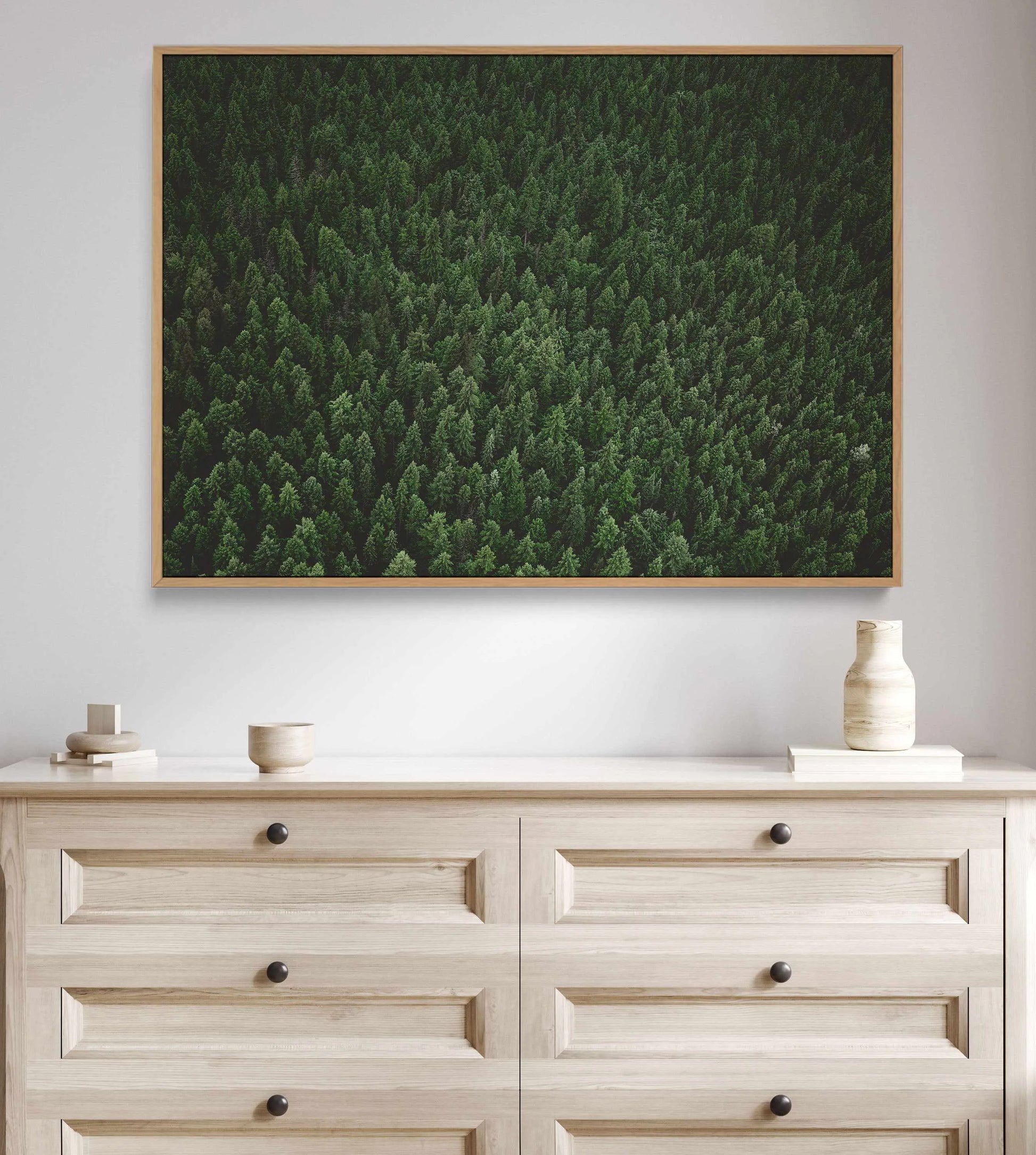 Pine Forest by Kalen X | Framed Canvas Art Print from Olive et Oriel where you can shop wallpaper and artworks online