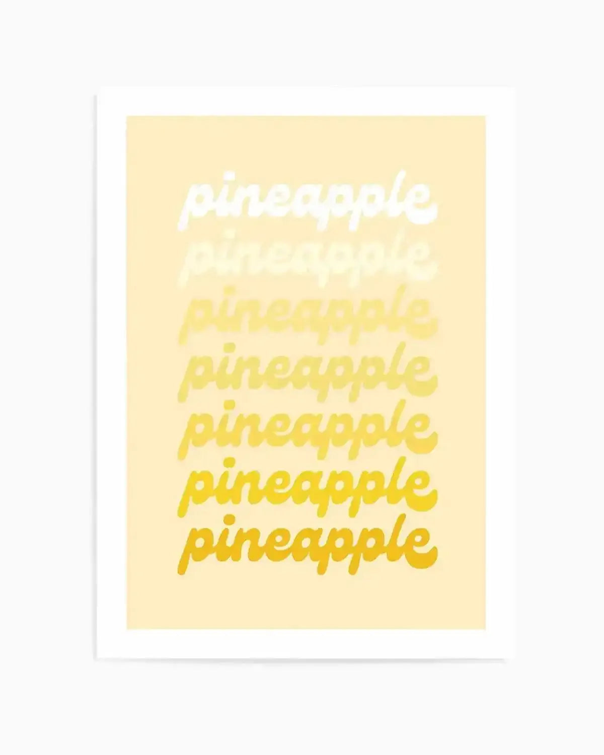 Pineapple Art Print from Olive et Oriel where you can shop wallpaper and artworks online