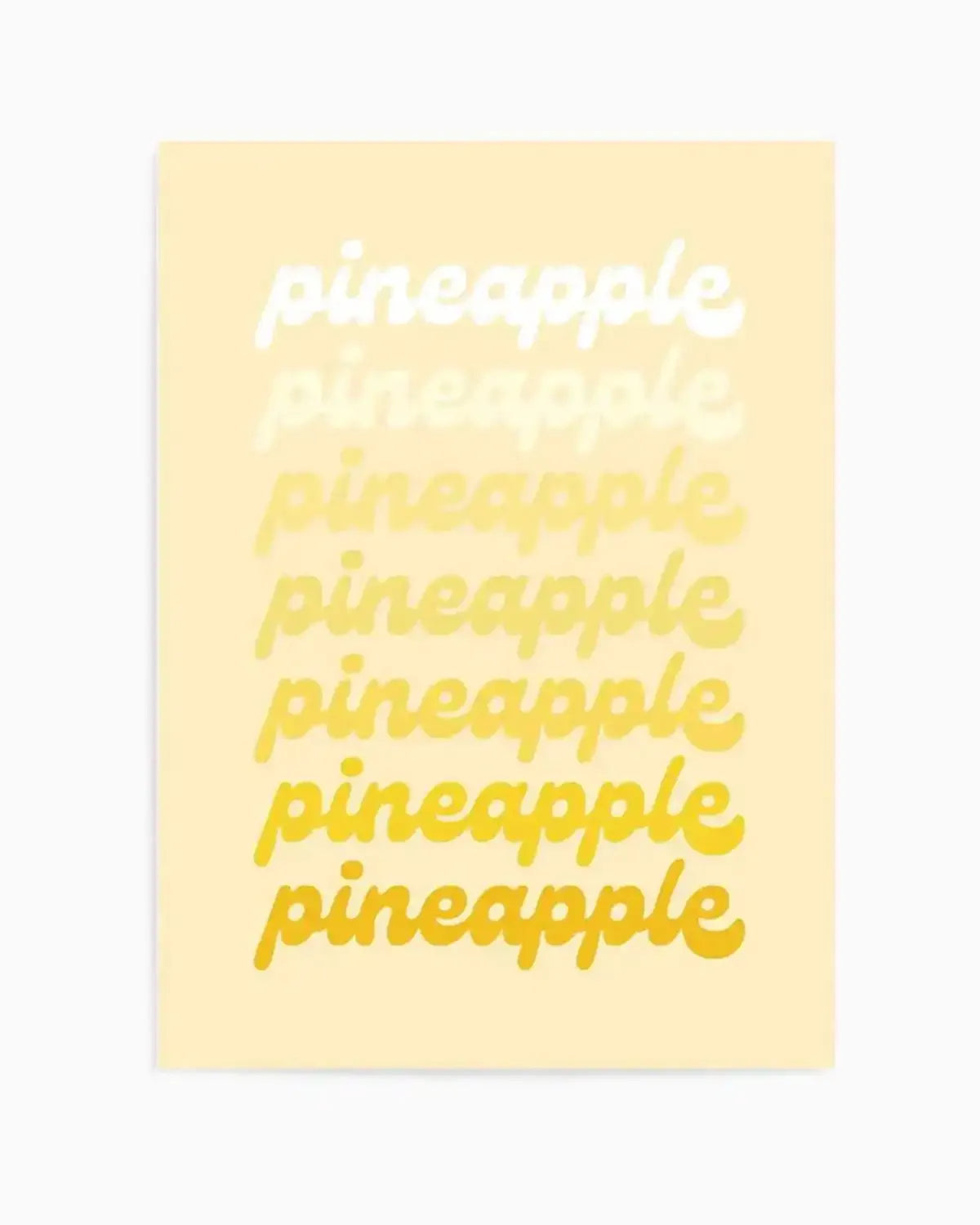 Pineapple Art Print from Olive et Oriel where you can shop wallpaper and artworks online