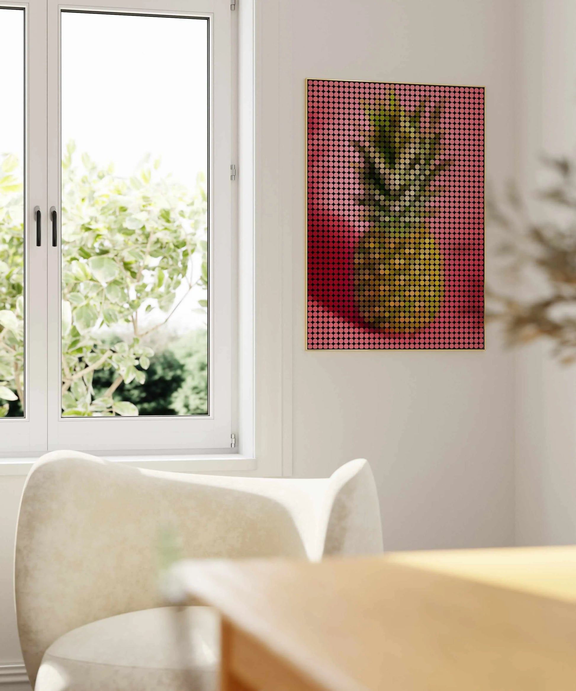 Pineapple Dots | Art Print from Olive et Oriel where you can shop wallpaper and artworks online
