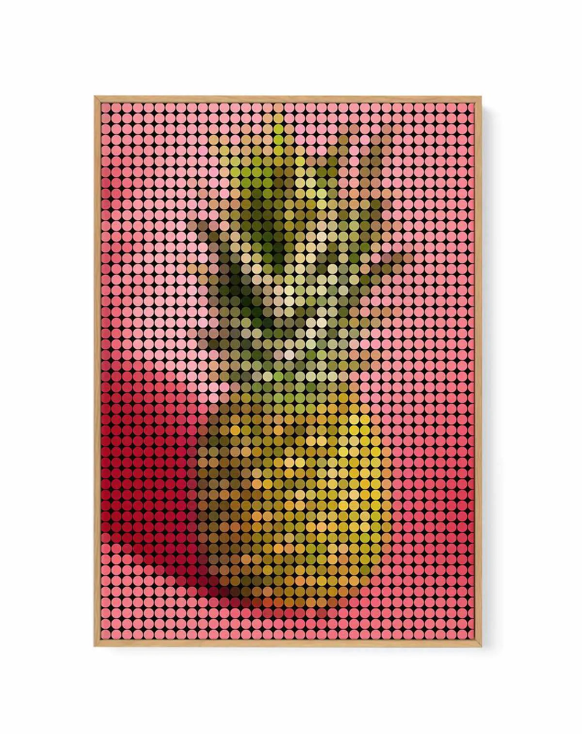 Pineapple Dots | Framed Canvas Art Print from Olive et Oriel where you can shop wallpaper and artworks online