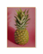 Pineapple Dots  | Framed Canvas Art Print