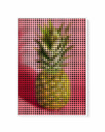 Pineapple Dots  | Framed Canvas Art Print